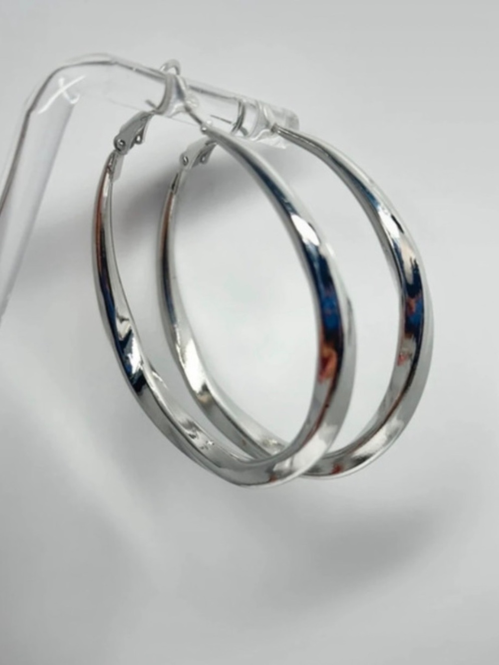925 Silver Needles and Plated Hoops Earrings